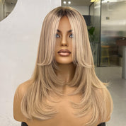 LUMIÈRE | VELVET LUXE LACE TOP WIG — ROOTED BALAYAGE BLONDE