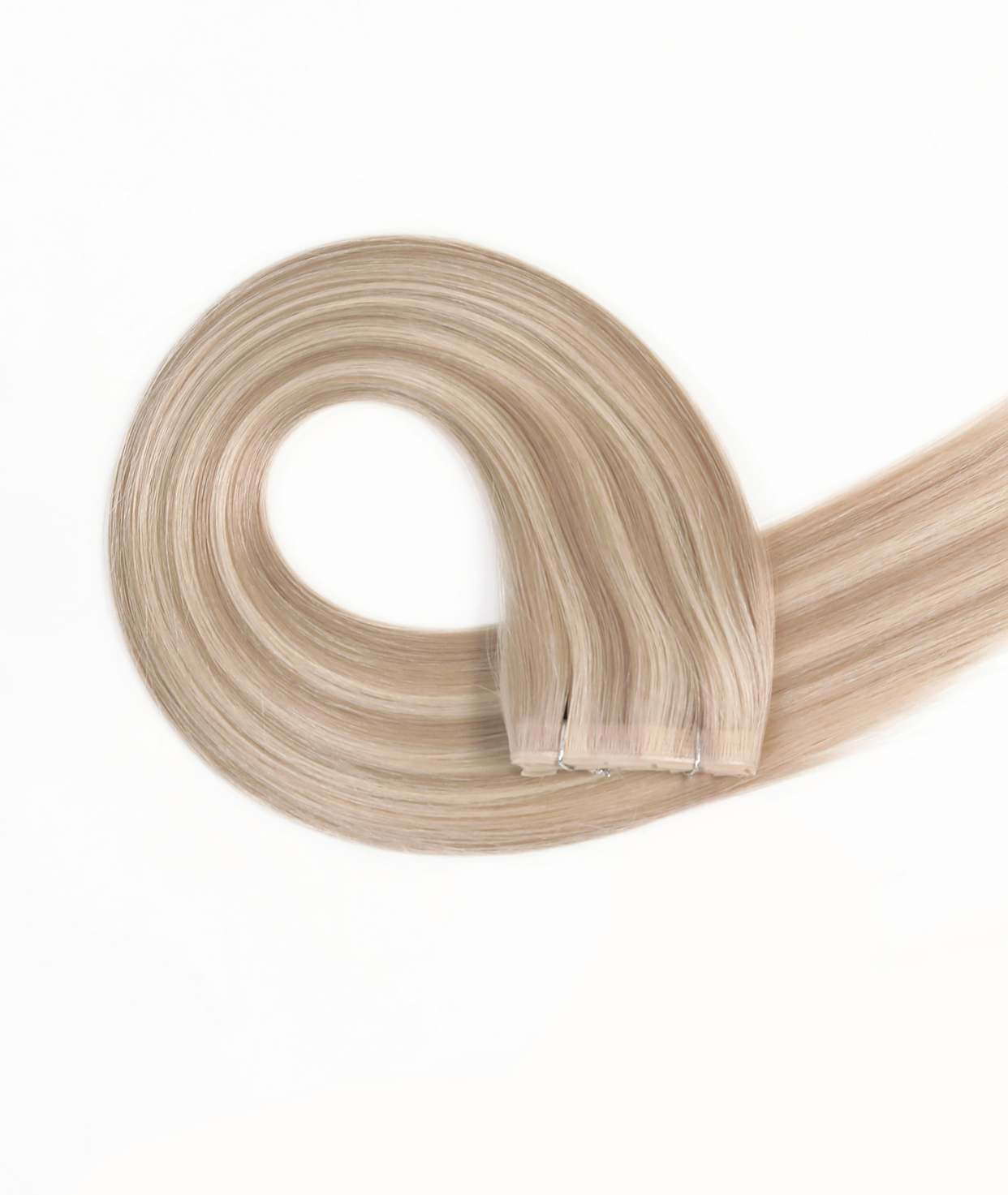 #18/613 Ash Blonde Highlights Invisi Butterfly Weft™ Hair Extensions - PureDivineHair