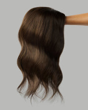 GRACE | WARM DARK BROWN | DOUBLE MONO TOPPER | 5"X6.5"