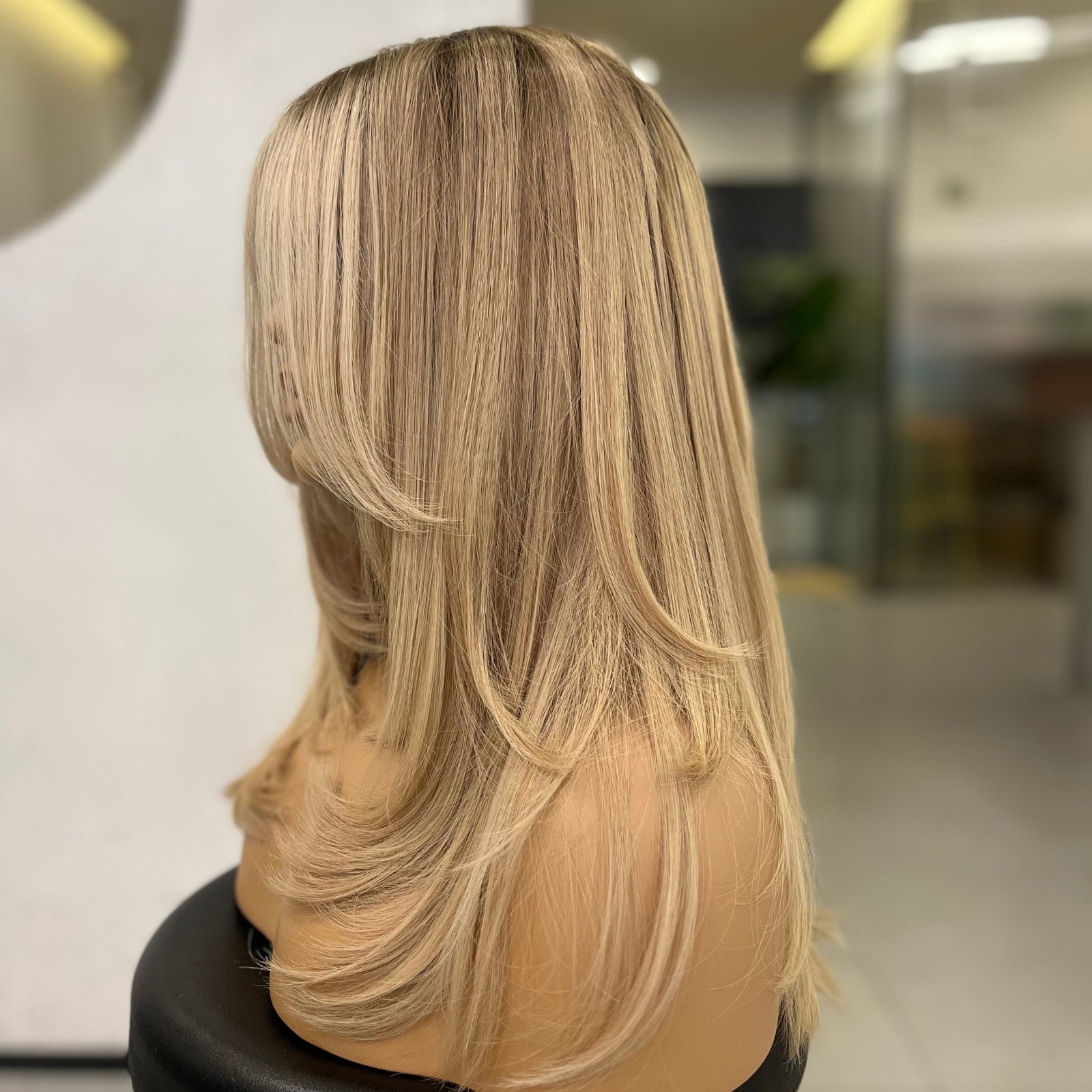 LUMIÈRE | VELVET LUXE LACE TOP WIG — ROOTED BALAYAGE BLONDE