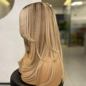 LUMIÈRE | VELVET LUXE LACE TOP WIG — ROOTED BALAYAGE BLONDE