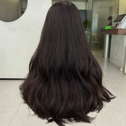 CELESTE | SWISS LACE TOP WIG - WARM DARK BROWN