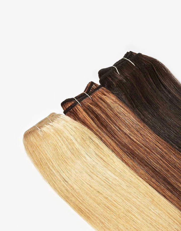 Amira | Seamless Machine Weft Extensions - PureDivineHair