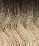 #Iced Coffee Balayage Machine Weft Hair Extensions