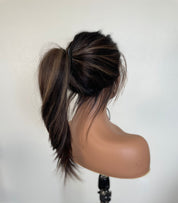 VELVA — Mongolian Virgin Hair Ponytail Lace Wig - PureDivineHair