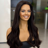 CELESTE | SWISS LACE TOP WIG - WARM DARK BROWN