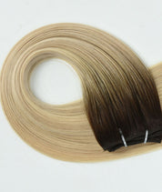 #Iced Coffee Balayage Machine Weft Hair Extensions