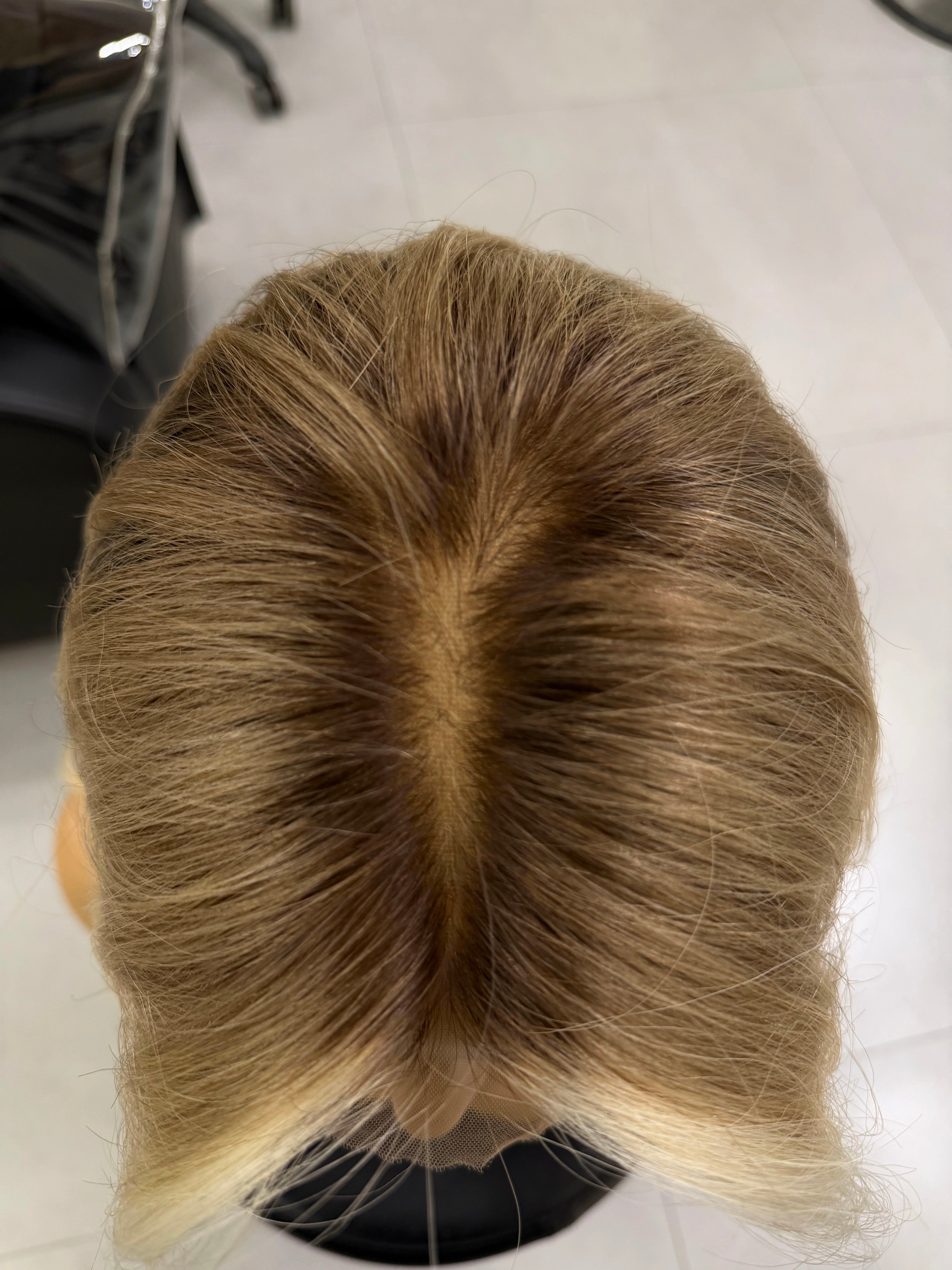 BRYNN | VELVET LUXE LACE TOP WIG — ROOTED WARM BLONDE